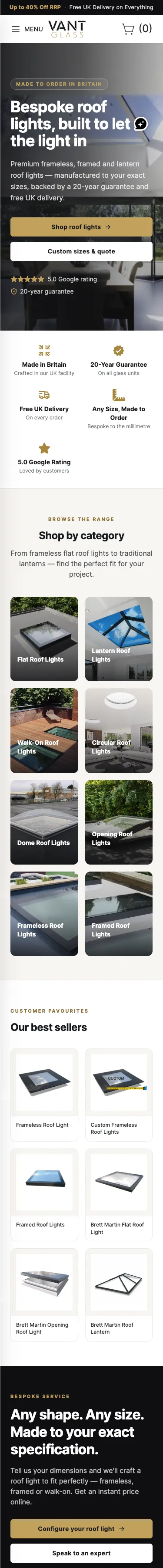 Vant Glass on mobile